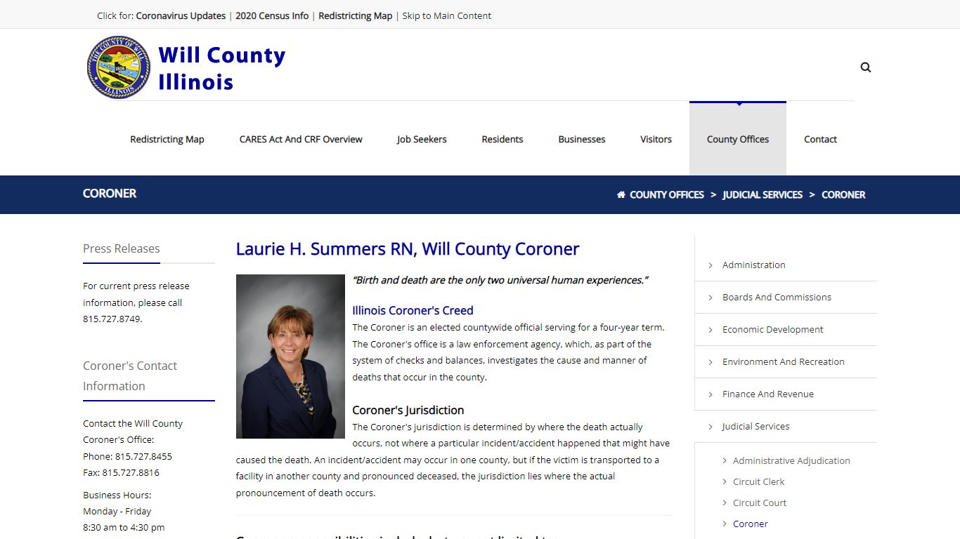 Will County Coroner